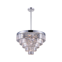 CWI Lighting 9969P24-12-601 - Weiss 12 Light Down Chandelier With Chrome Finish