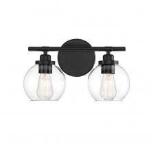 Savoy House Canada 8-4050-2-BK - Carson 2-Light Bathroom Vanity Light in Matte Black