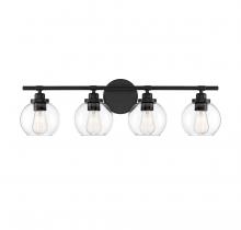 Savoy House Canada 8-4050-4-BK - Carson 4-Light Bathroom Vanity Light in Matte Black