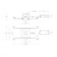 WAC Canada R2BSD-SCS-WT - Ocular 2.0 5CCT Square Downlight Trim and Remodel Housing with New Construction Frame-In Kit and D