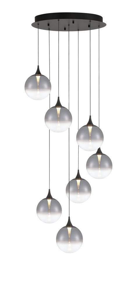 Iissa-Chandelier-7Lt-21In-BK-Sk