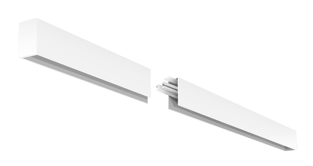 8' LED Linear Surface Mount Extension Kit, 2" Wide, 3500K, White