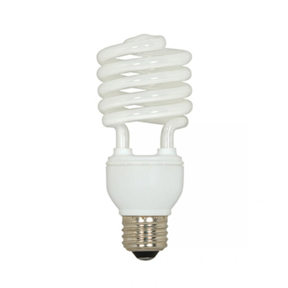 23 Watt; Mini Spiral Compact Fluorescent; 5000K; 82 CRI; Medium base; 120 Volt