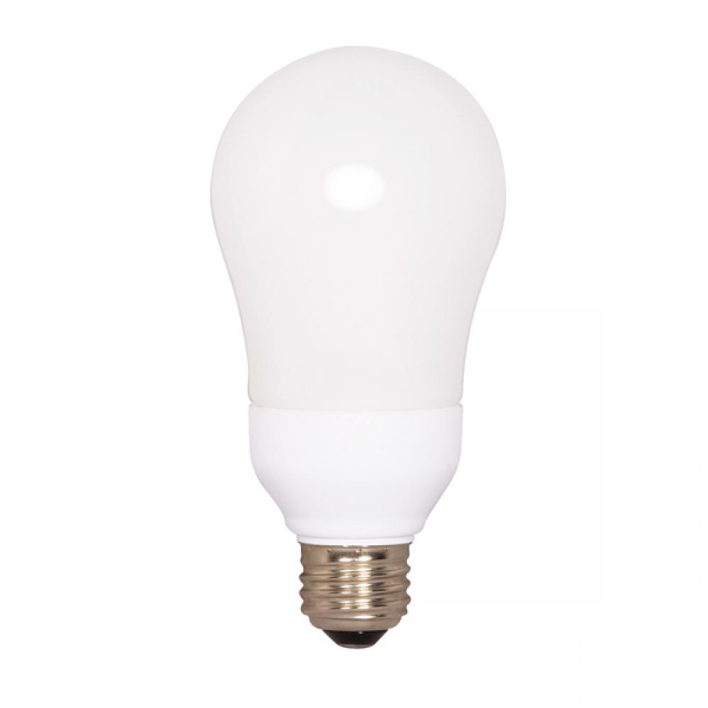 15 Watt; A19 Compact Fluorescent; 5000K; 82 CRI; Medium base; 120 Volt