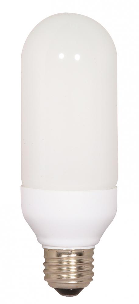 15 Watt; Bullet Compact Fluorescent; 4100K; 82 CRI; Medium base; 120 Volt