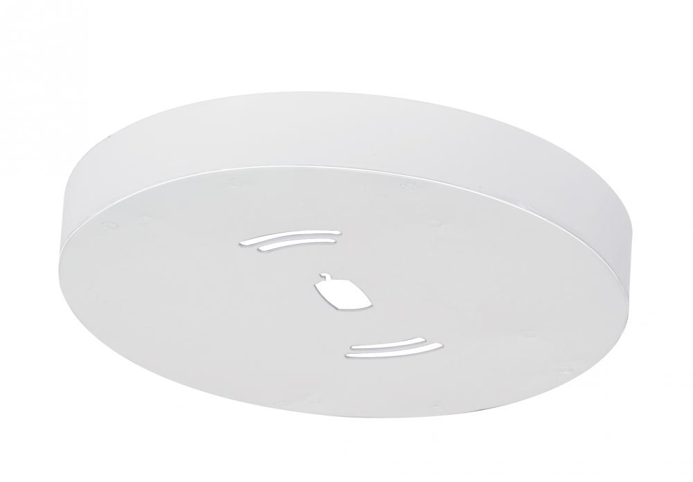 Battery Backup Module Housing; Only For Flush Mount LED Fixture; 7" Round; White Finish