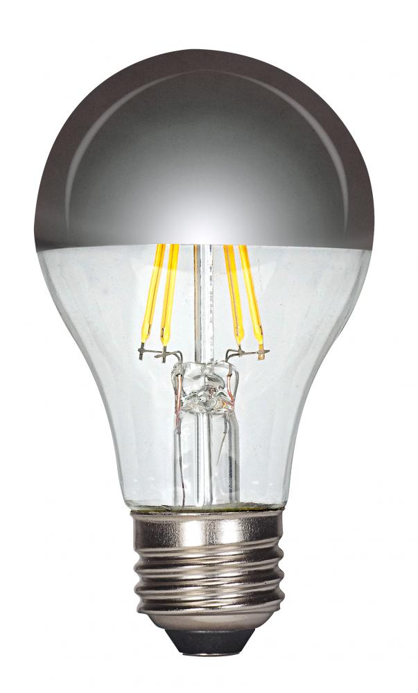 6.5 Watt A19 LED; Silver crown; Medium base; 2700K; 650 Lumens; 120 Volt