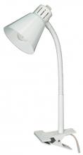 Satco Products Inc. 60/840 - Clip-On Gooseneck Lamp - 1 Light - White