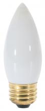 Satco Products Inc. S3237 - 25 Watt B11 Incandescent; White; 1500 Average rated hours; 150 Lumens; Medium base; 120 Volt