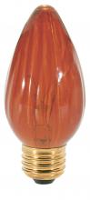 Satco Products Inc. S3377 - 60 Watt F15 Incandescent; Amber; 1500 Average rated hours; Medium base; 120 Volt