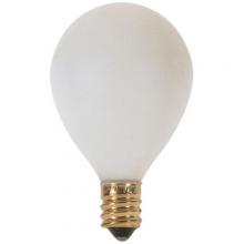 Satco Products Inc. S3750 - 15 Watt G12 1/2 Pear Incandescent; Satin White; 1500 Average rated hours; 100 Lumens; Candelabra