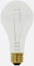 Satco Products Inc. S3981 - 150 Watt A21 Incandescent; Clear; 750 Average rated hours; 2670 Lumens; Medium base; 130 Volt
