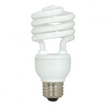 Satco Products Inc. S5525 - 18 Watt; Mini Spiral Compact Fluorescent; 5000K; 82 CRI; Medium base; 120 Volt