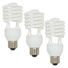Satco Products Inc. S5546 - 23 Watt; Mini Spiral Compact Fluorescent; 5000K; 82 CRI; Medium base; 120 Volt; 3-pack