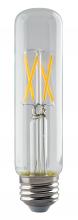 Satco Products Inc. S8556 - 4 Watt T10 LED; Clear; Medium base; 2700K; 350 Lumens; 120 Volt