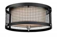 Nuvo 60/6452 - PRATT 3 LIGHT FLUSH MOUNT