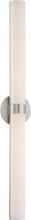 Nuvo 62/734 - Bond - Double LED Vanity with White Acrylic Lens - Brushed Nickel Finish
