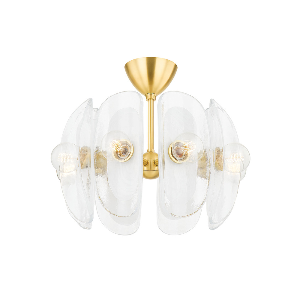 8 LIGHT SEMI FLUSH