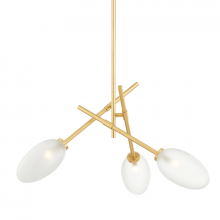 Hudson Valley 5031-AGB - 3 LIGHT CHANDELIER