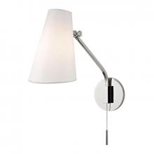 Hudson Valley 6341-PN - 1 LIGHT SWING ARM WALL SCONCE