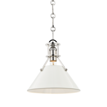 Hudson Valley MDS351-PN/OW - 1 LIGHT SMALL PENDANT