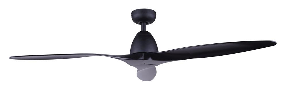 CFan 52inch, MONTY BK, MBK Color, 3 ABS Blades, #7 Black, Downrod Mount
