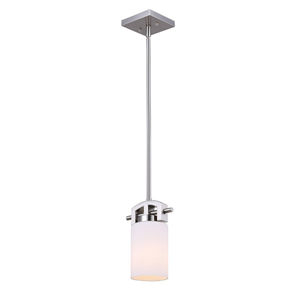 Fairfax, 1 Lt Pendant, Flat Opal Glass, 100W Type A, 6" x 10 1/2" - 58 1/2" x 4 3/4"