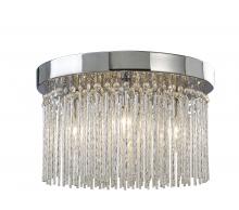 Canarm IFM454A15CH9 - Monaco, IFM454A15CH9 -G-,4 Lt Flush Mount, Aluminium + Crystal, 40W G9, 15 IN W x 8 .75 IN H