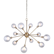 Canarm ICH683A12GD9 - ESTELLA, 12 Lt Chain Chandelier, Double Glass, 40W Type G9, 43 3/4" W x 25 1/2" H