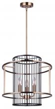 Canarm ICH743B03BKG17 - TRIXY, ICH743B03BKG17, MBK + GD Color, 3 Lt 17inch Width Rod Chandelier, 60W Type C