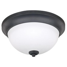 Canarm IFM256A13ORB - New Yorker, 2 Light Flush Mount, Flat Opal Glass, 60W Type A, 13" W x 6" H