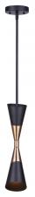 Canarm IPL1073A01BKG - EMLEN, IPL1073A01BKG, 1 Lt Rod Pendant, 60W Type A, 4.75inch W x 26.25 - 62.25inch H