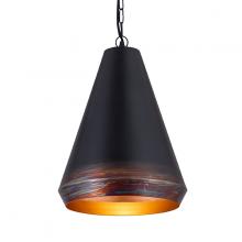 Canarm IPL2077B01TT - SOMA, Two Tone Color, 1 Lt 72" Length Black Cloth Cord and Chain Pendant, 60W Type A