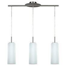 Canarm IPL379A03BPT - Toni, 3 Lt Cord Pendant, Flat Opal Glass, 100W Type A, 28" W x 64 1/2" H x 6" D