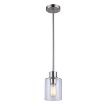 Canarm IPL531A01BN - Portland, 1 Lt Pendant, Seeded Glass, 100W Type A, 4 3/4" x 11 1/4" - 59 1/4"