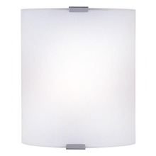 Canarm IWL415B07GY - 1 Lt Wall Sconce, Flat Opal Glass, 60W Type A, Hardwire Connection