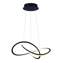 Canarm LCH155A21BK - ZOLA, MBK Color, 21.375inch Cable LED Chandelier, 43.5W LED (Integrated), Dimmable