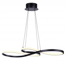 Canarm LCH213A29BK - OLA, LCH213A29BK, MBK Color, 29inch Wide Cord LED Chandelier, 45.5W LED (Integrated)