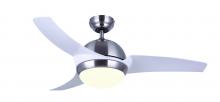 Canarm CF42MOT3BNW - CFan 42inch, MOTA BNW, 3 ABS White Color Blades, Dual Mount, 1x20W Dimmable Integrated LED