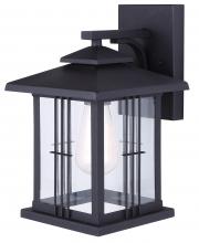 Canarm IOL320BK - YUNA, IOL320BK, 1 Lt Outdoor Down Light, Clear Glass, 1 x 100W Type A, 8 IN W x 12 .5 IN H x 9 IN D