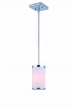 Canarm IPL511A01CH - Amelia, IPL511A01CH, 1 Lt Pendant, Flat Opal Glass, 100W Type A, 4 .25 IN W x 57 .75 IN H