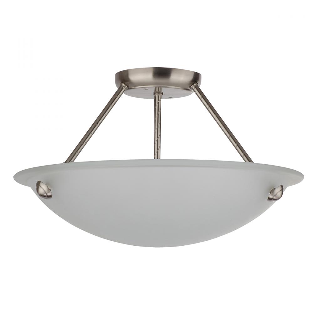 3 Light Semi Flush