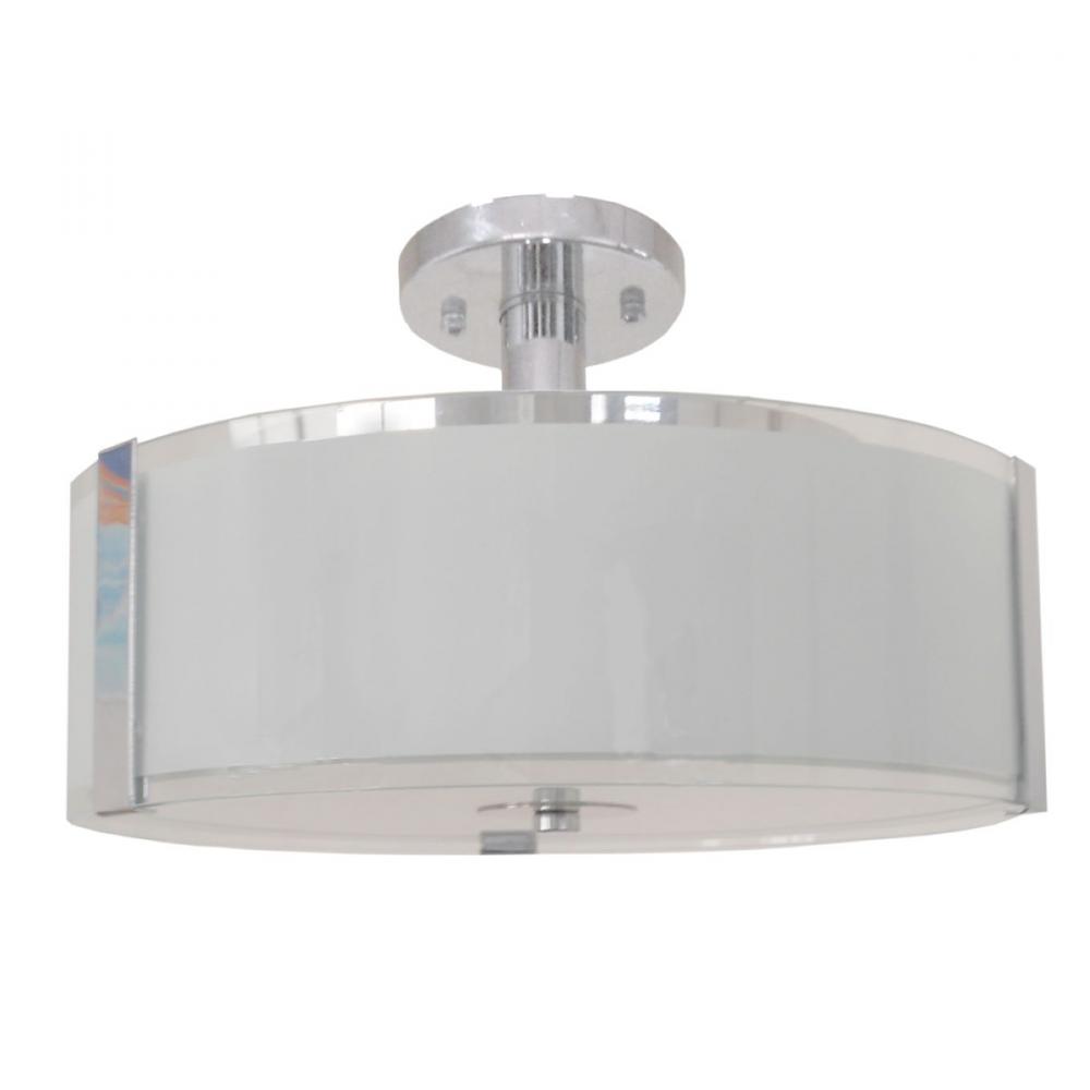 3 Light Semi Flush