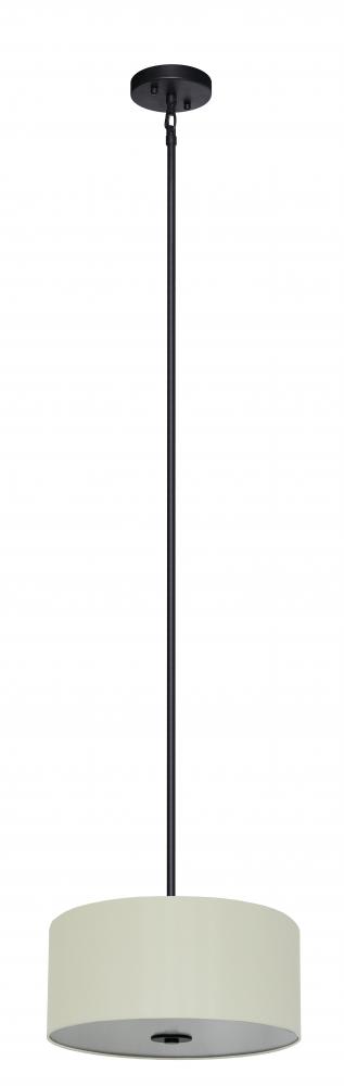 3 Light Chandelier Drum Shade