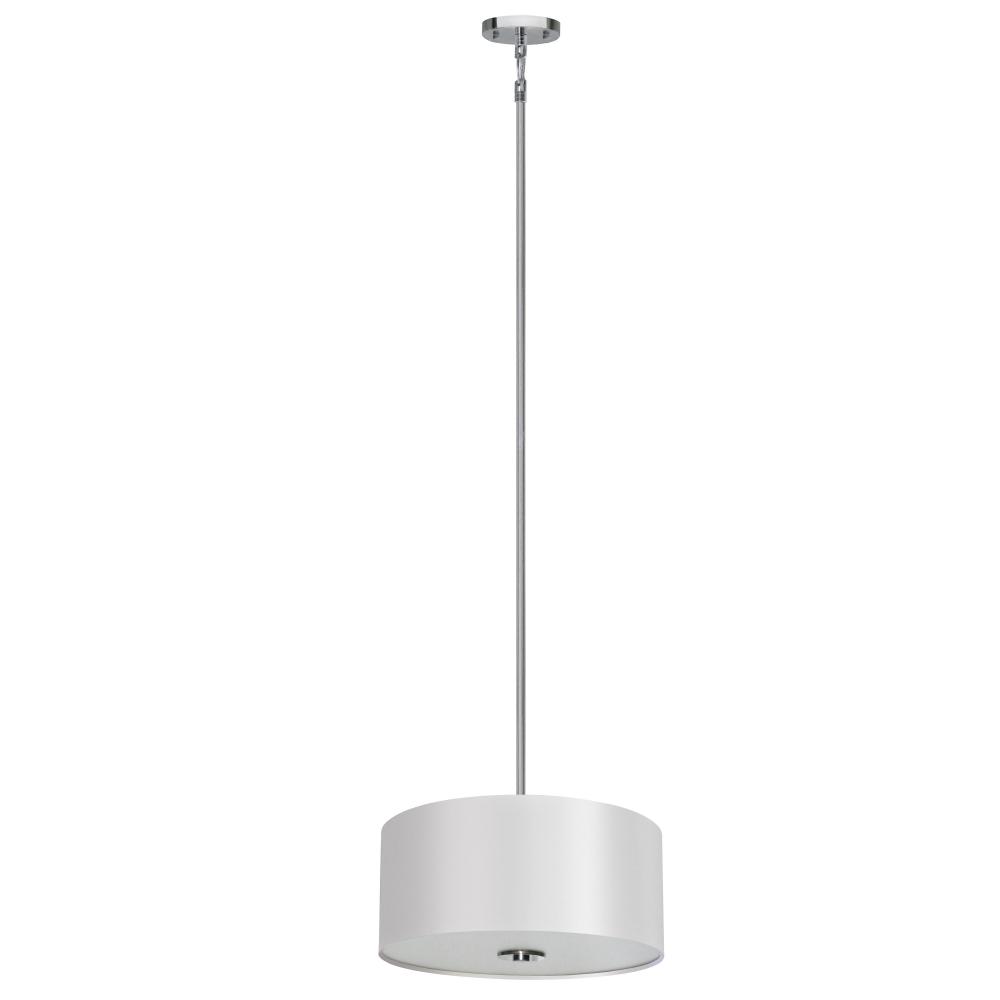 3 Light Chandelier Drum Shade
