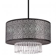 Whitfield CHSF2006-20BK - 3 Light Chandelier Semi Flush