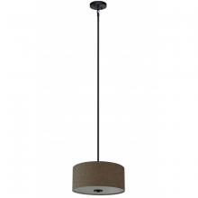 Whitfield SH1607-BRWNEBZ - 3 Light Chandelier Drum Shade