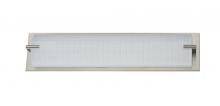 Kendal VF2500-4L-SN - PARAMOUNT series 4-Light Satin Nickel Vanity with Linen Glass Shade