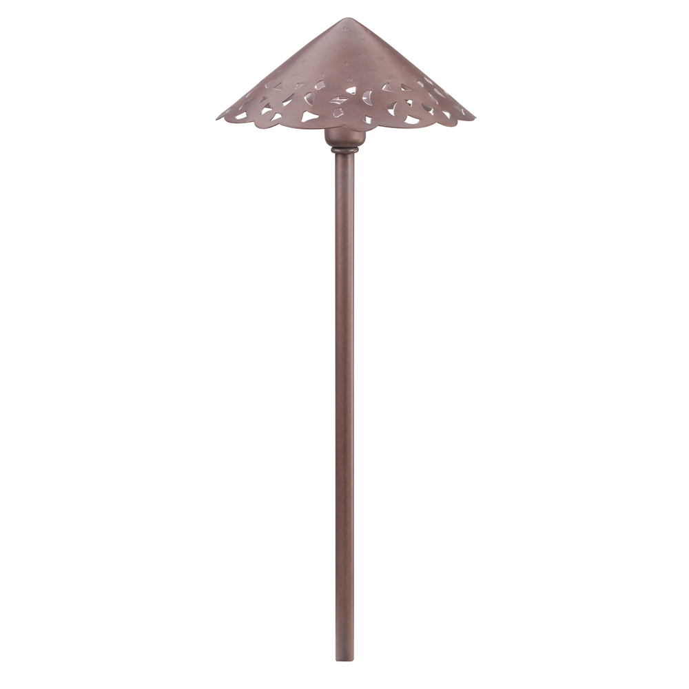 Decorative Hammered Roof 12V Path Light Olde Brick