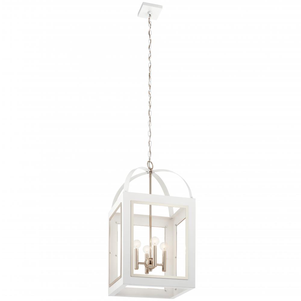 Vath™ 16" 4 Light Foyer Pendant White